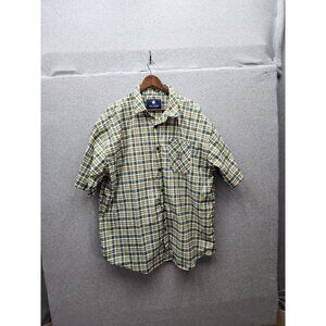 Rocawear Classic Mens Plaid Short Sleeve Button-Up Shirt 4XB